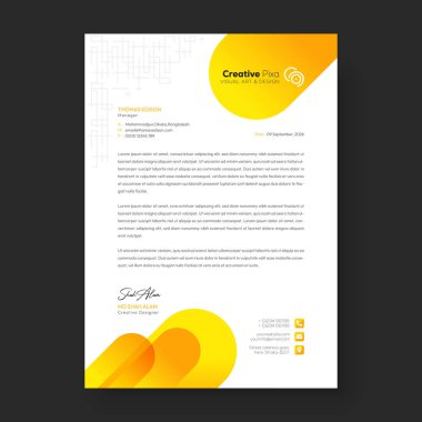 Şirket işletme antetli şablon tasarımı