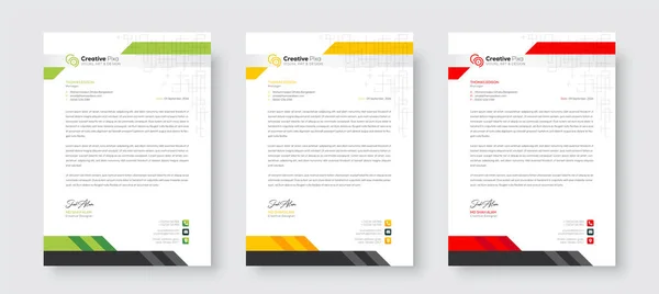 Minimale Kreative Professionelle Newsletter Unternehmen Moderne Business Vorschlag Briefkopf Design — Stockvektor