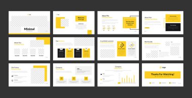 Sunum şablonları vektör düzenlenebilir Powerpoint slaytları sunumu. İş sunum şablonu tasarımı.