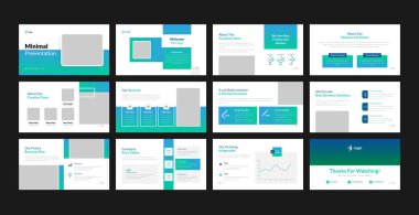 İş Powerpoint sunumu tasarım şablonunu slaytlar.