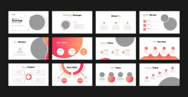 Business Startup Sunum Slaytları, Yaratıcı İş Dünyası PowerPoint Sunum Şablonu.