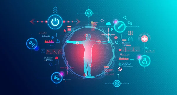 HealthTech - Use of Novel Technology in the Healthcare Industry to Improve Patient Care and Clinical Outcomes - Conceptual Illustration