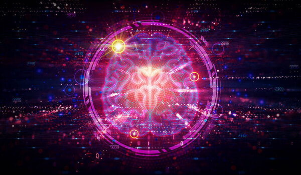 Brain-Computer Interface - Technologies that Enable Direct Communication Pathways Between the Human Brain and an External Device - Conceptual Illustration