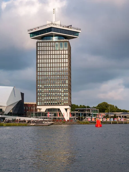 Amsterdam Nederland Aug 2021 Adam Tower Aan Noordelijke Oever Van — Stockfoto