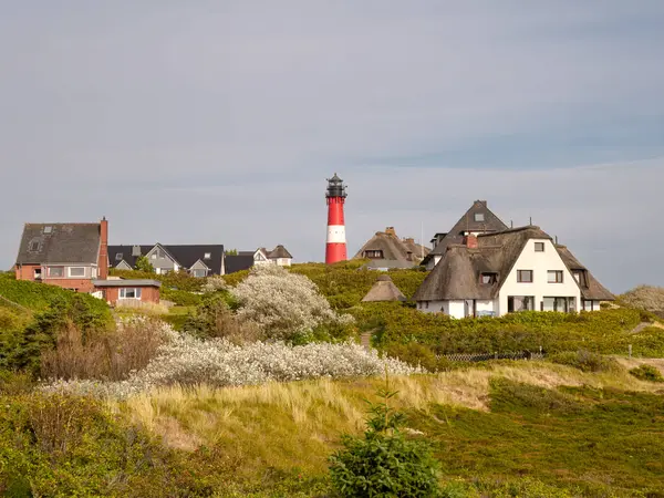 Sylt Germany Sep 2023 Lighthouse Holiday Homes Dunes Hornum Sylt — Stock Photo, Image