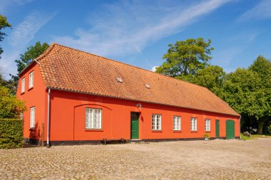 Augustenborg, Danimarka - 29 Temmuz 2024: Augustiana Kunsthal, Sanat Salonu, Augustenborg, Als Adası, Güney Danimarka