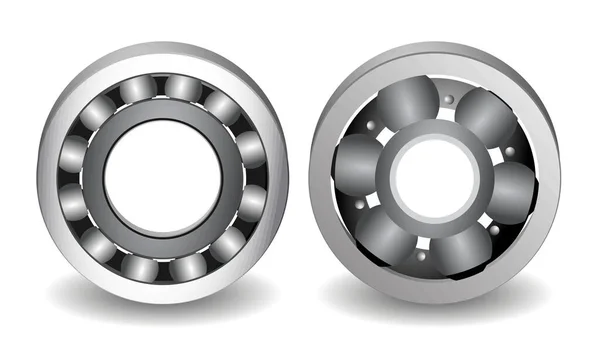 stock vector realistic bearings rendering isolated on white