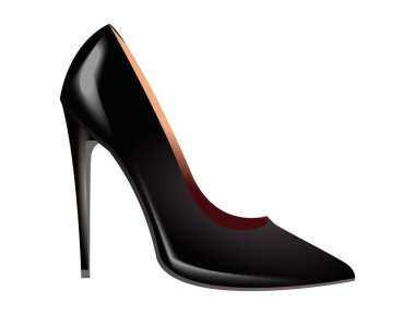 illustration of high heel shoe isolated