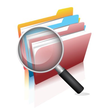 illustration of file folders realistic