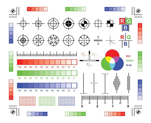rgb and cmyk mixing diagram colored
