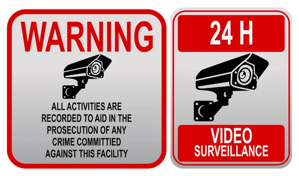 Απεικόνιση Σήματος Επιτήρησης Βίντεο Τηλεοπτικού Σήματος Κλειστού Κυκλώματος Απομονωμένου — Διανυσματικό Αρχείο