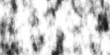 Abstract background with black dots. Grid of dots on white background. The flow of scientific data in cyberspace. Big data visualization. Vector illustration.