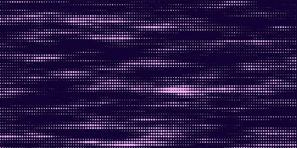 Abstract Background Purple Glowing Dots Grid Blinking Dots Flow Scientific — Stock Vector