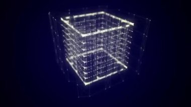 Teknoloji engelleme zinciri kavramı. Kripto para endüstrisinin dinamik akışının görselleştirilmesi. Büyük veri akışı bağlantıları. Ağ bağlantısı yapısı. 3B Hazırlama.