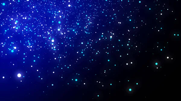 Hintergrund Sind Herabfallende Magische Staubpartikel Abstraktes Weihnachtskonzept Energiefluss Blauer Teilchen — Stockfoto