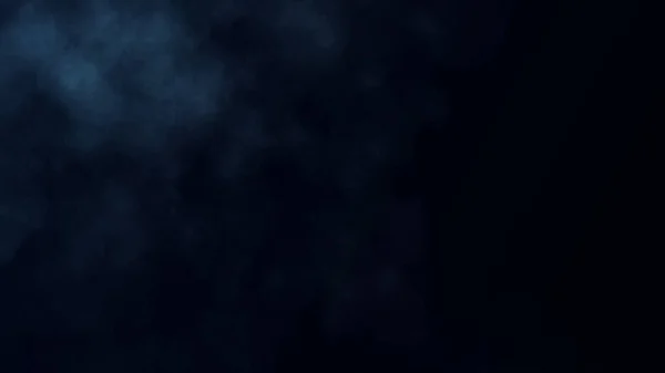 Arka planda mavi duman. Dinamik soyut sis. 3B görüntüleme.