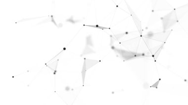 Futuristic network connection structure. Concept of hi tech and future. Communication and web concept. Big data visualization. 3D rendering.