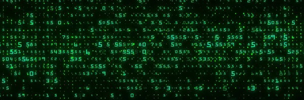 Digital background green matrix. Coding or hacking concept. Abstract data concept. 3d rendering.
