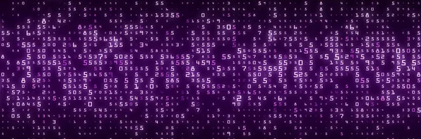 Цифровая Фоновая Пурпурная Матрица Концепция Кодирования Взлома Абстрактная Концепция Данных — стоковое фото
