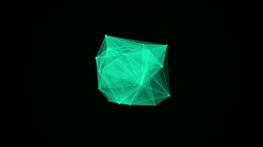 Fütürist dijital veri bağlantısı. Ağ bağlantısı yapısı. 3B görüntüleme.