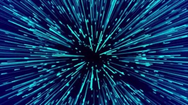 Soyut veri akış alanı. Işık ışınları. Patlama etkisi. Bilim kurgu hareketi duvar kağıdı. 3B görüntüleme.