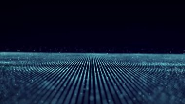 Ağ bağlantısı yapısı. Soyut ağ arkaplanı. Büyük veri görselleştirmesi. 3B görüntüleme.