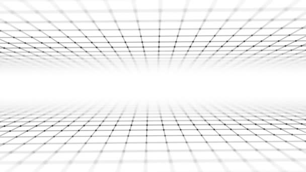 Double Flux Dynamique Particules Numériques Structure Connexion Réseau Visualisation Big — Video