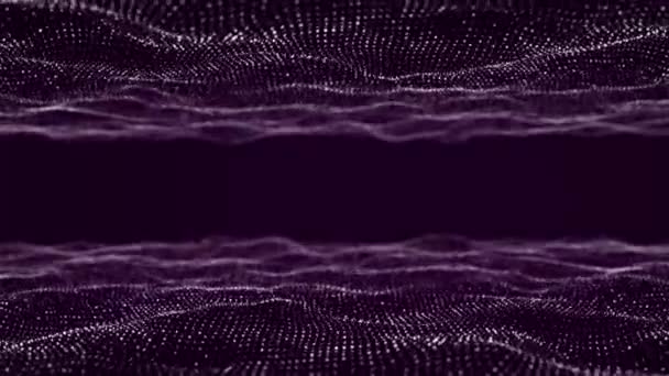 Динамічна Двоцифрова Хвиля Хвиля Розумних Технологій Потокова Цифрова Структура Кібертехнологія — стокове відео