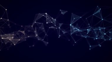 Futuristic network connection structure. Concept of hi tech and future. Science and technology background. 3D rendering.