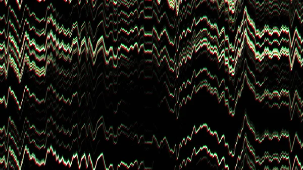 Noise waves background. Glitch effect. Digital television broadcast distortion. Damaged TV signal. 3d rendering.
