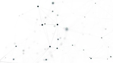 Futuristic network connection structure. Concept of hi tech and future. Communication and web concept. Big data visualization. 3D rendering.