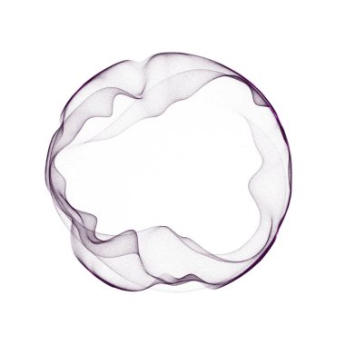 Beyaz arkaplanda müzik için gelecekçi küresel eşitleyici. Gürültünün etkisiyle parçacık çarpışmalarının sıklığı. 3B görüntüleme.