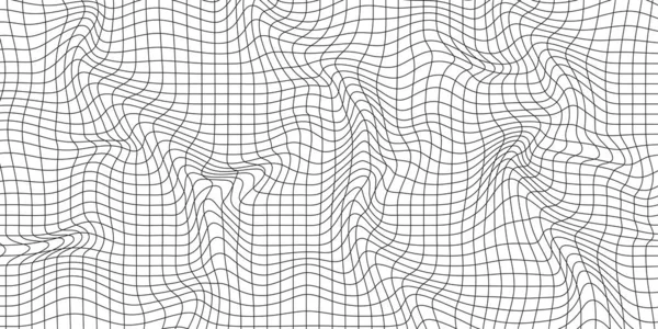 Абстрактная Трехмерная Сетка Белом Фоне Геометрическая Динамическая Волна Технология Wireframe — стоковый вектор