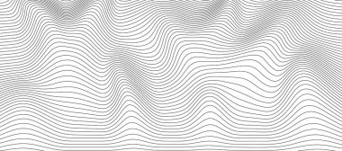 Beyaz arka planda soyut dalgalı 3D ağ örgüsü. Geometrik dinamik dalga. Üç boyutlu teknoloji kablo çerçevesi. Vektör illüstrasyonu.