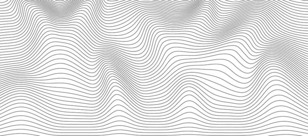 Abstract Golvend Gaas Een Witte Achtergrond Geometrische Dynamische Golf Technologie — Stockvector