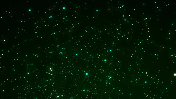 Hintergrund Sind Herabfallende Magische Staubpartikel Abstraktes Zauberkonzept Energiefluss Grüner Teilchen — Stockfoto
