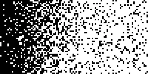 Patrón Píxeles Aleatorios Blanco Negro Pixeles Barajados Textura Fondo Arte — Vector de stock