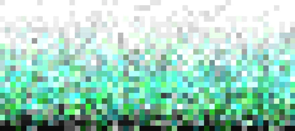 Gradien Hijau Acak Dari Pola Piksel Latar Belakang Tekstur Piksel - Stok Vektor
