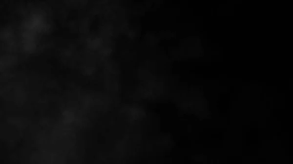 Bílý Kouř Tmavém Pozadí Dynamická Abstraktní Mlha Vykreslování — Stock fotografie