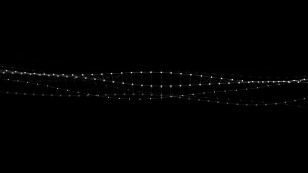 分子Dna構造 ヌクレオチドの波の流れ 記憶の節約の概念 3Dレンダリング — ストック動画