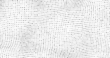 Beyaz zemin üzerinde üç boyutlu dijital dalga. Teknoloji dalgası. Dijital yapıyı aktar. Siber teknoloji geçmişi. Vektör İllüstrasyonu.