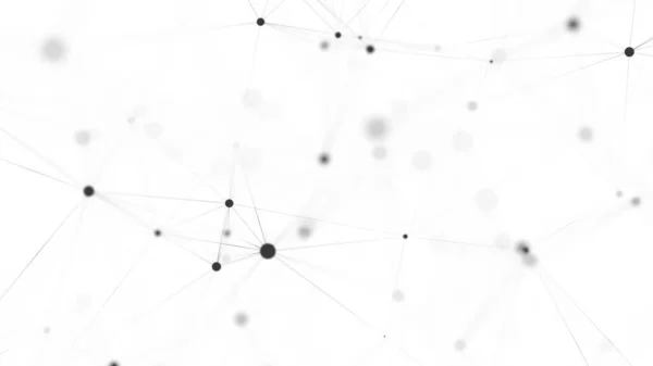 Futuristic Network Connection Structure White Background Concept Tech Future Communication — Stockfoto
