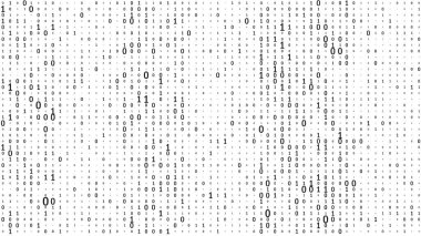 Vektör yayını ikili kod arka planı. Matris arkaplan numarası 1.0. Kodlama ya da hackleme konsepti. Vektör illüstrasyonu.