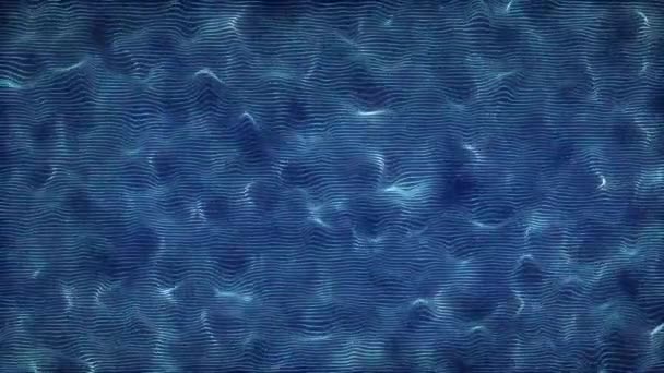 神経ネットワークの動的波 抽象的な宇宙概念 世界的なソーシャルネットワーク 3Dレンダリング — ストック動画