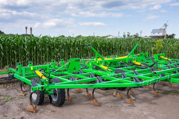 Trailed Five Row Cultivator Combs Rollers Stands Material Technical Base — Stock Photo, Image