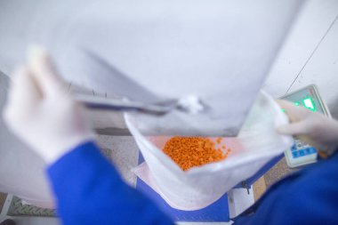 Parlak doğranmış havuç parçaları şok dondurucu haznede hareket ederken, taşıyıcı bant da yapışmalarını önlemek için zarları sürekli sallıyor. Uzun raf ömrü için perakende satışa hazır..