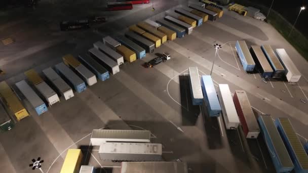 Polen Wroclaw Oktober 2022 Riesiges Logistikzentrum Blick Auf Eine Große — Stockvideo