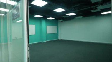 Toplantı odası, boş ofis odası, gökdelen içinde ofis, arka plan şablonu..
