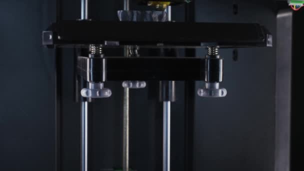 Modern Technologies Printer Prints Human Bone Model Process Printing Prosthetic — Stock Video