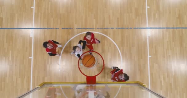 Vrouwen Basketbal Spel Confrontatie Van Twee Team Basketballers Actief Spel — Stockvideo